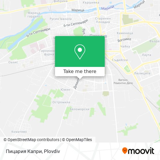 Карта Пицария Капри