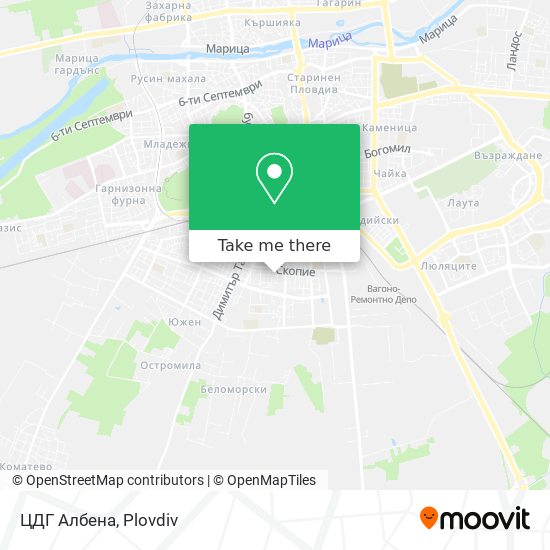 ЦДГ Албена map