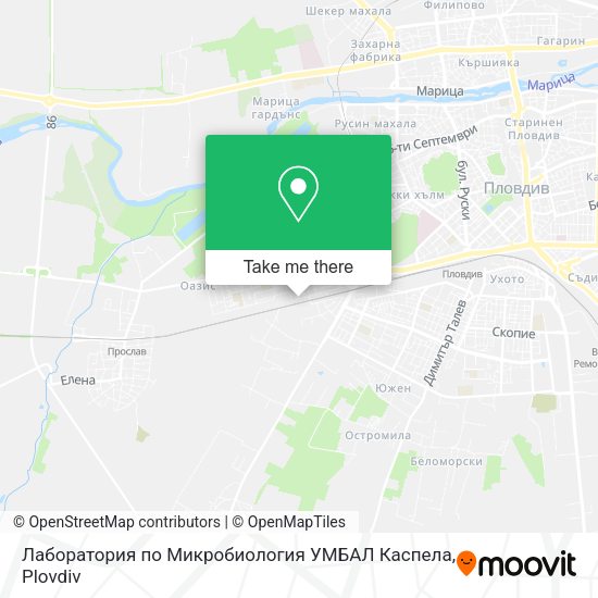 Карта Лаборатория по Микробиология УМБАЛ Каспела