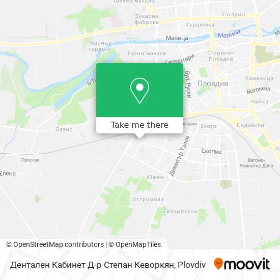 Карта Дентален Кабинет Д-р Степан Кеворкян