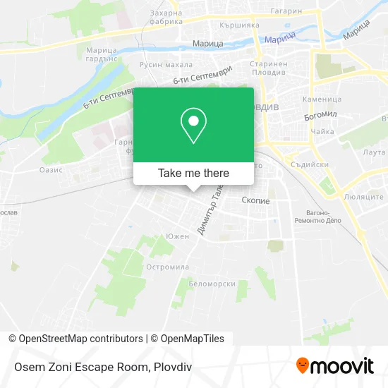 Osem Zoni Escape Room map