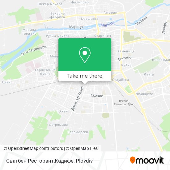 Сватбен Ресторант,Кадифе map