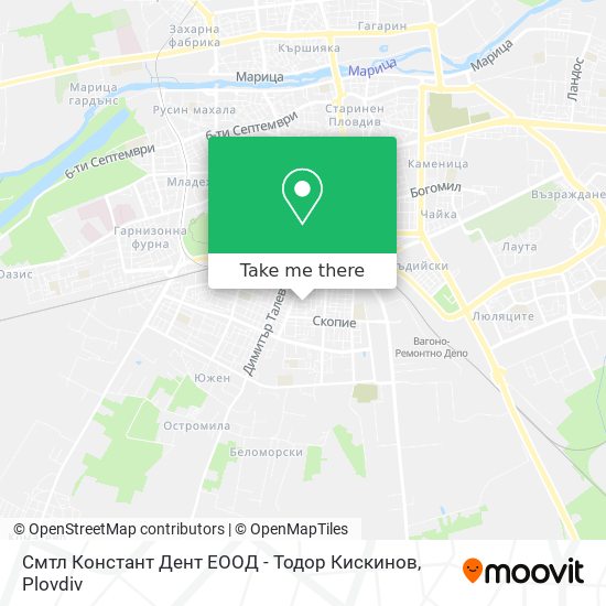 Смтл Констант Дент ЕООД - Тодор Кискинов map