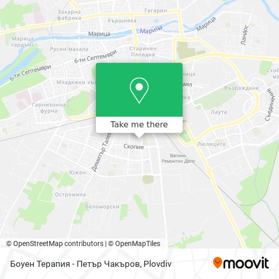 Боуен Терапия - Петър Чакъров map