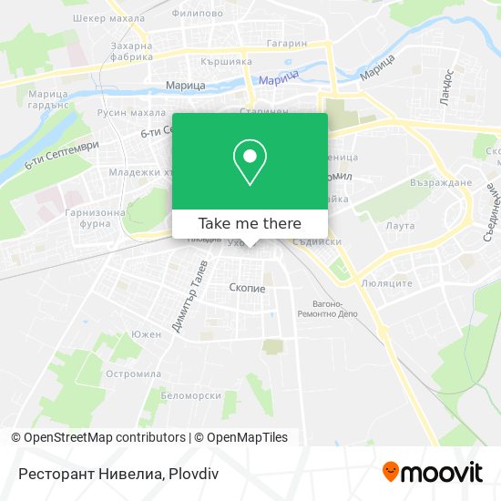 Ресторант Нивелиа map