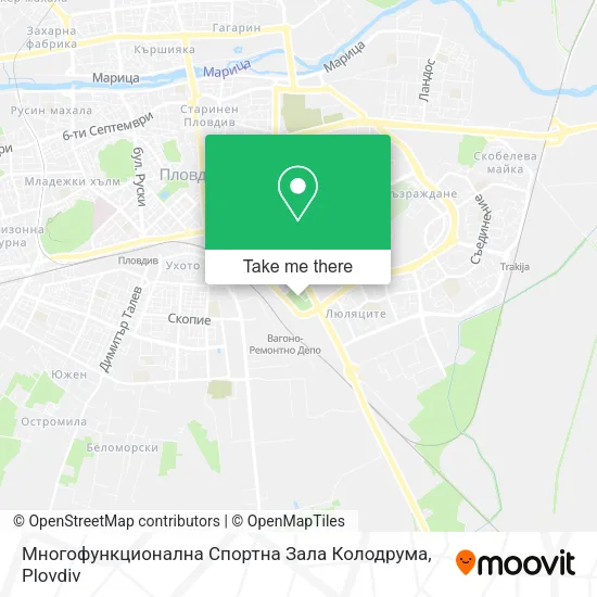 Карта Многофункционална Спортна Зала Колодрума