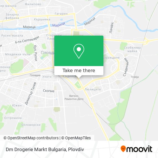 Dm Drogerie Markt Bulgaria map