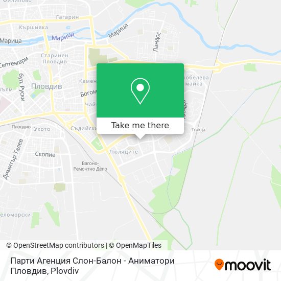 Парти Агенция Слон-Балон - Аниматори Пловдив map
