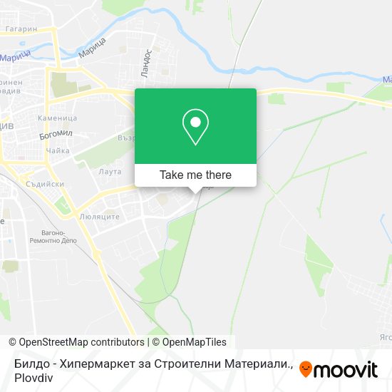 Билдо - Хипермаркет за Строителни Материали. map
