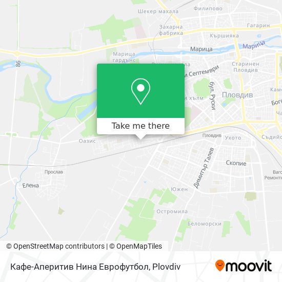 Кафе-Аперитив Нина Еврофутбол map