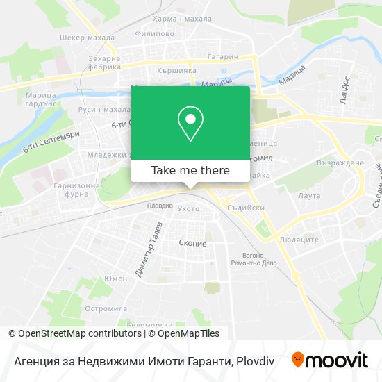 Агенция за Недвижими Имоти Гаранти map