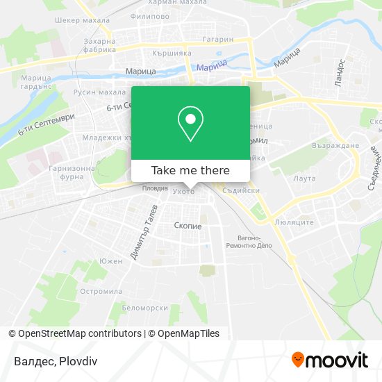 Валдес map