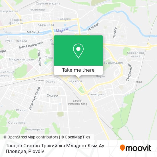 Карта Танцов Състав Тракийска Младост Към Ау Пловдив