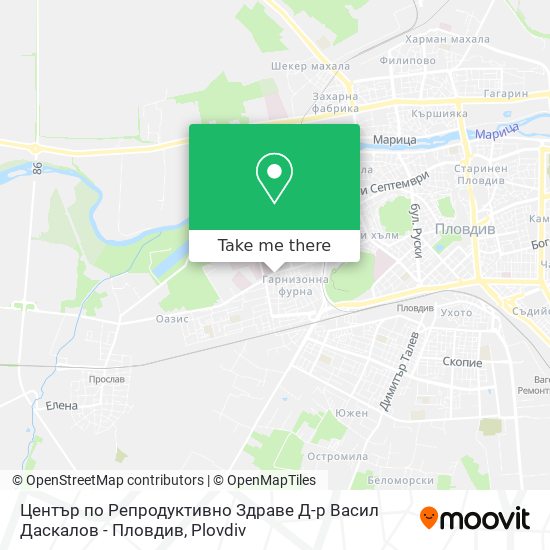 Център по Репродуктивно Здраве Д-р Васил Даскалов - Пловдив map