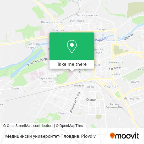 Медицински университет-Пловдив map