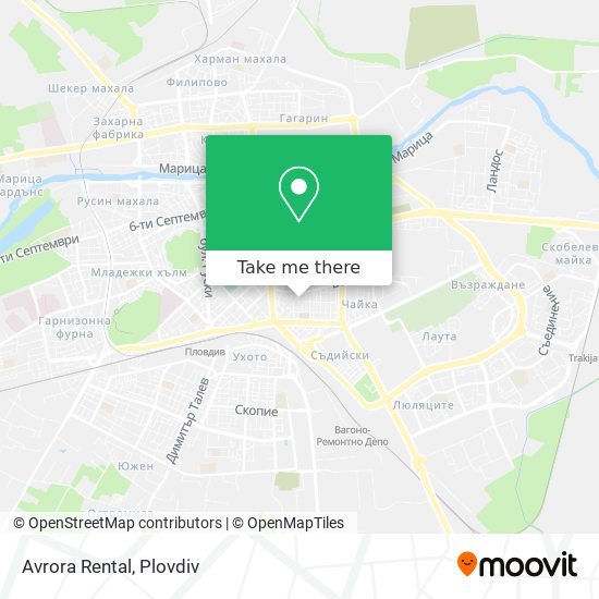 Avrora Rental map