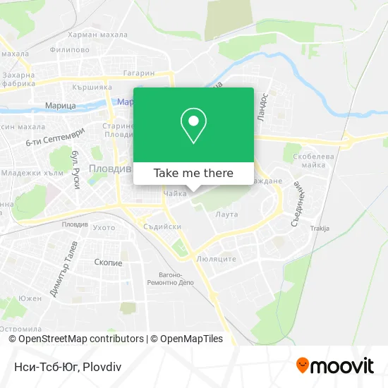 Карта Нси-Тсб-Юг