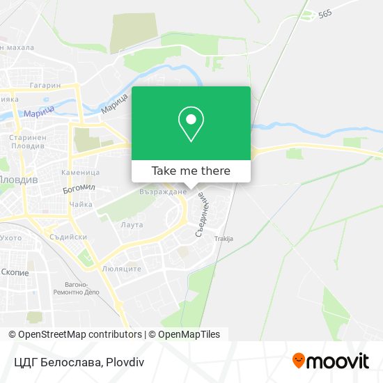 ЦДГ Белослава map