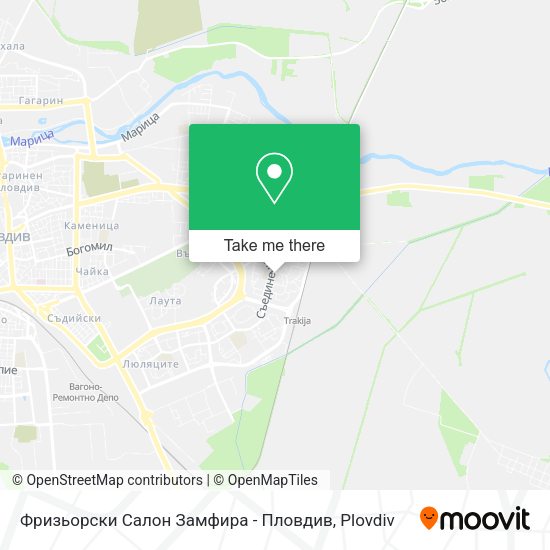 Карта Фризьорски Салон Замфира - Пловдив