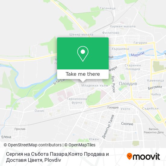 Сергия на Събота Пазара,Която Продава и Доставя Цветя map