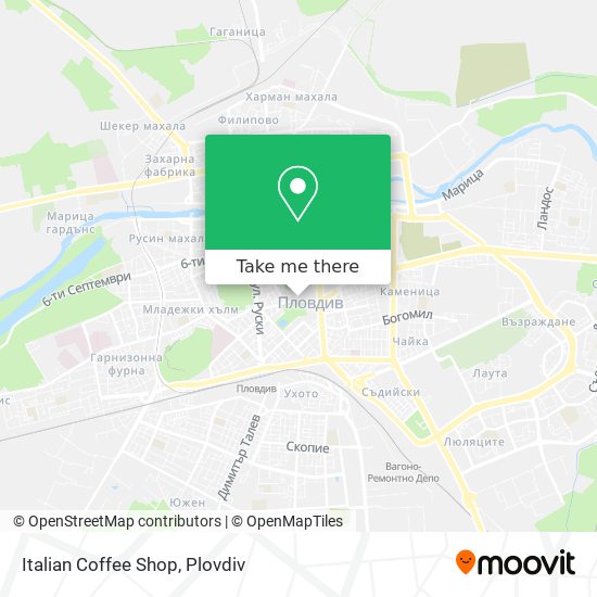 Карта Italian Coffee Shop