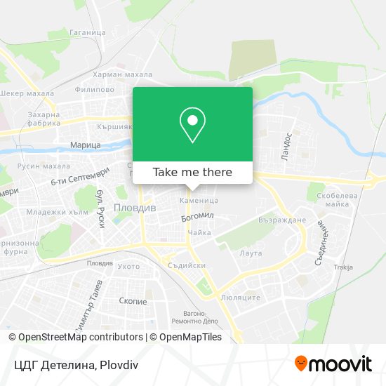 ЦДГ Детелина map