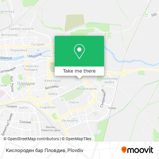 Кислороден бар Пловдив map