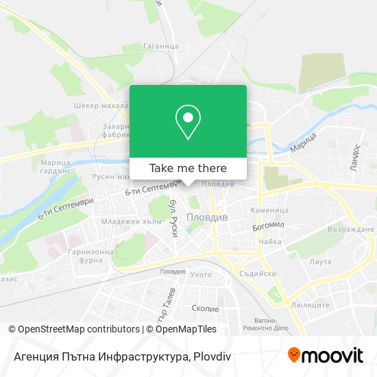 Агенция Пътна Инфраструктура map