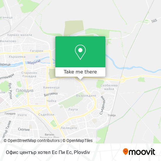 Офис център хотел Ес Пи Ес map