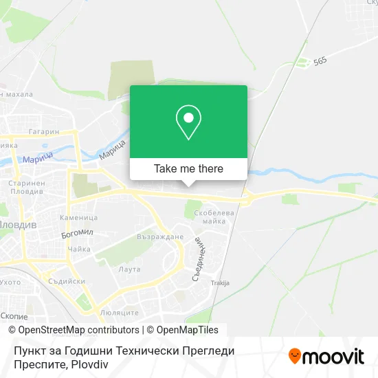 Карта Пункт за Годишни Технически Прегледи Преспите