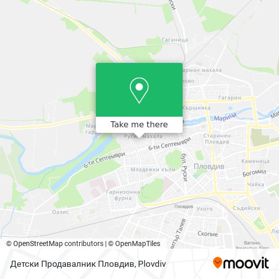 Детски Продавалник Пловдив map