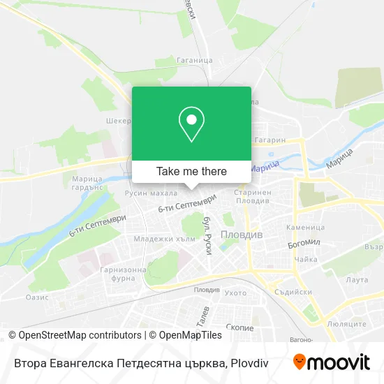 Карта Втора Евангелска Петдесятна църква