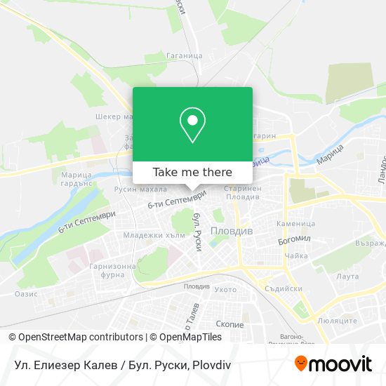 Ул. Елиезер Калев / Бул. Руски map