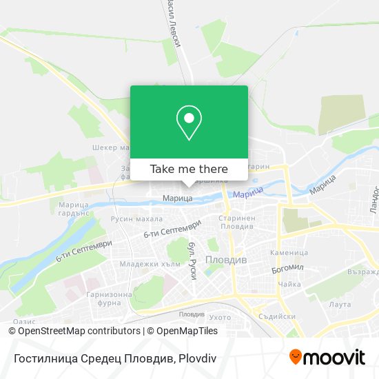 Карта Гостилница Средец Пловдив