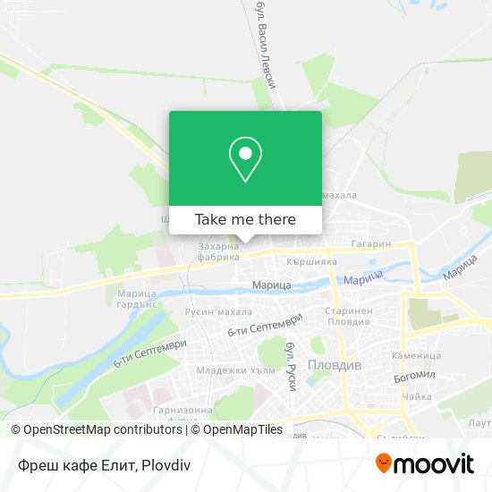 Фреш кафе Елит map