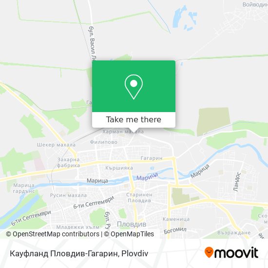 Кауфланд Пловдив-Гагарин map