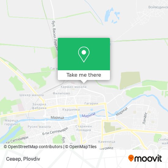 Север map