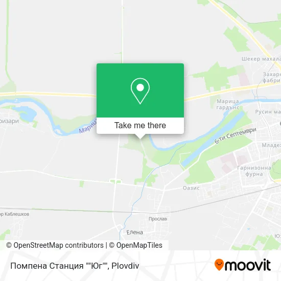 Карта Помпена Станция ""Юг""