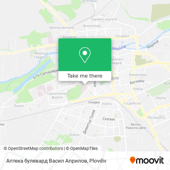 Аптека булевард Васил Априлов map