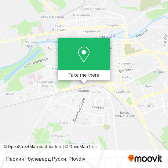 Паркинг булевард Руски map