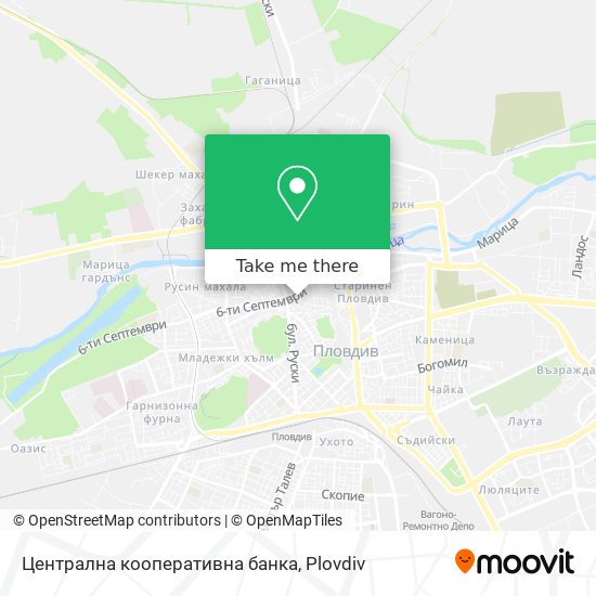 Централна кооперативна банка map