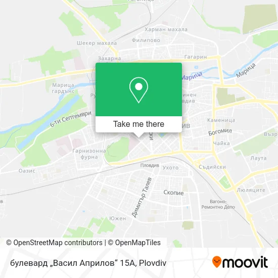 Карта булевард „Васил Априлов“ 15А