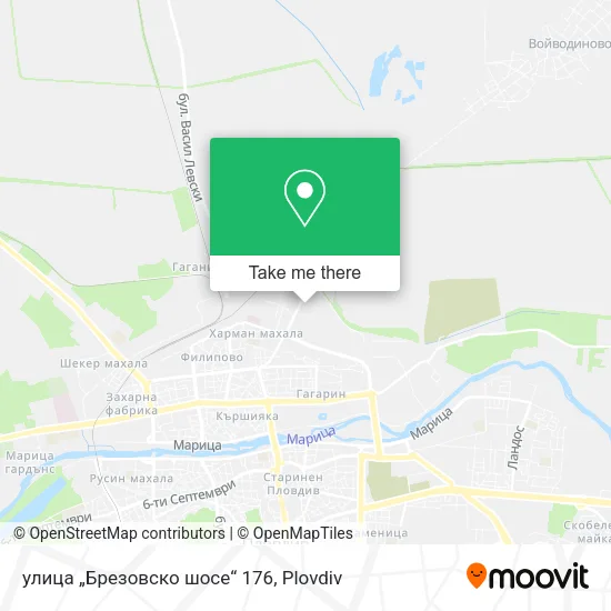 Карта улица „Брезовско шосе“ 176