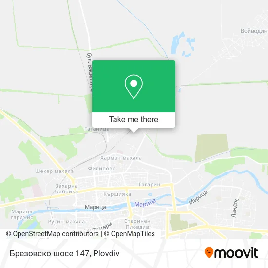 Карта Брезовско шосе 147