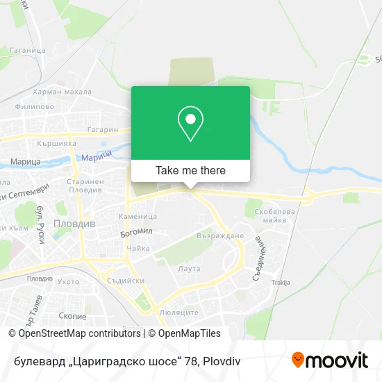 Карта булевард „Цариградско шосе“ 78