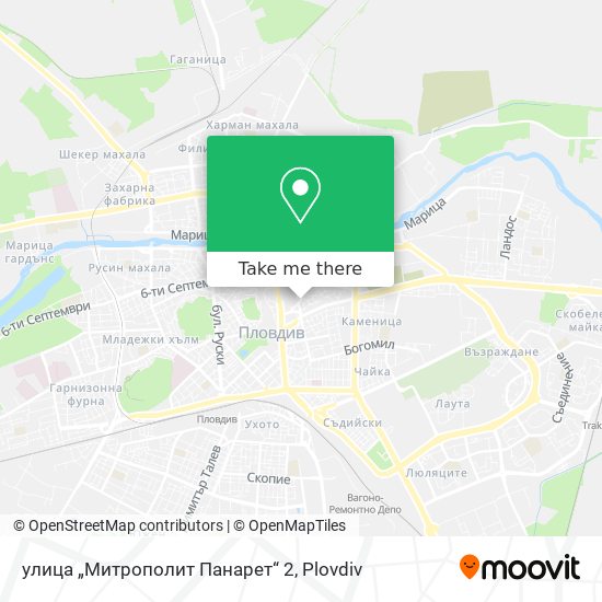 Карта улица „Митрополит Панарет“ 2