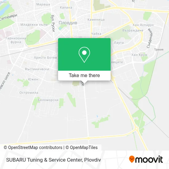 SUBARU Tuning & Service Center map