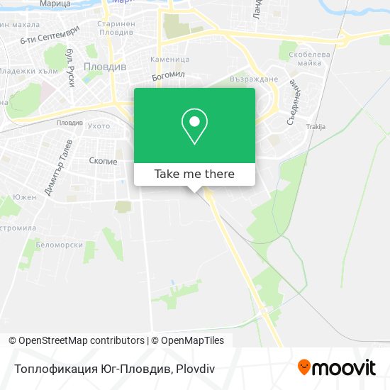 Топлофикация Юг-Пловдив map