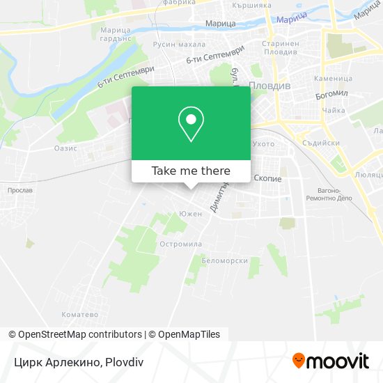 Карта Цирк Арлекино