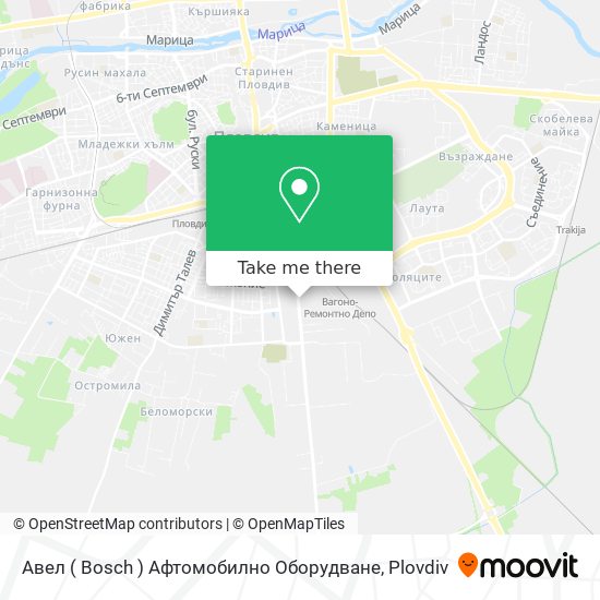 Авел ( Bosch ) Афтомобилно Оборудване map